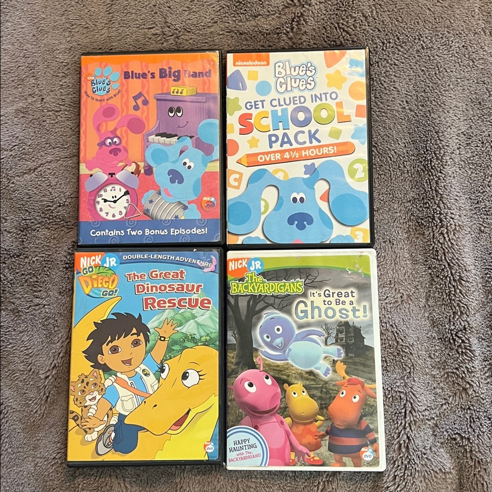 Nick Jr Nickelodeon DVD Bundle Blues Clues Diego Wonder Pets Lot Of 4